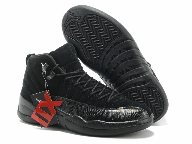Air Jordan 12 Mens Shoes Black Online